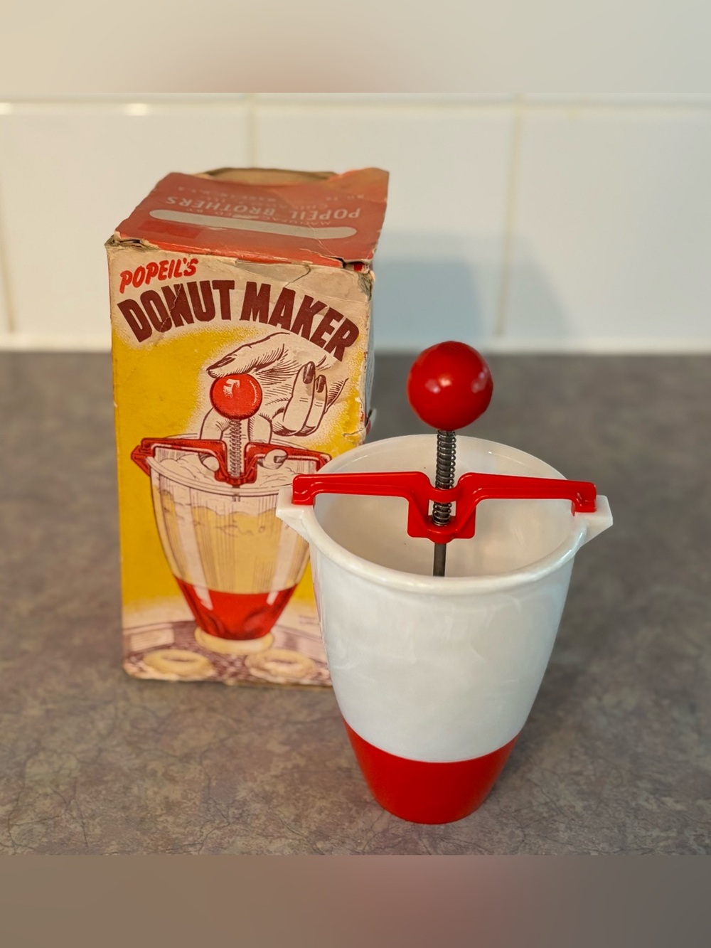 50's Popeil's Donut Maker - 50's Kitchen Gadget - Baking Donuts - Handmade Donut